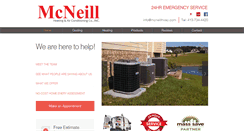 Desktop Screenshot of mcneillhvac.com